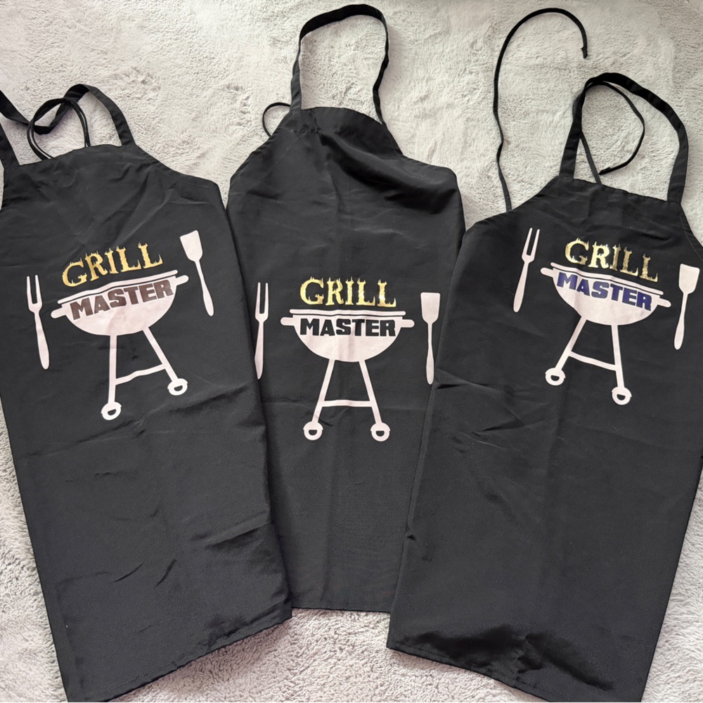 Black Grill Master Aprons